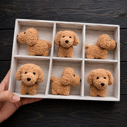 Custom Crochet Poodle Keychain | Handmade Amigurumi Dog Plush, Poodle Lover Gift, Personalized Pet Gift