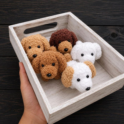 Custom Crochet Poodle Keychain | Handmade Amigurumi Dog Plush, Poodle Lover Gift, Personalized Pet Gift