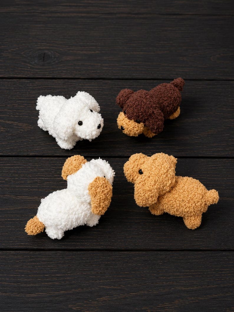 Custom Crochet Poodle Keychain | Handmade Amigurumi Dog Plush, Poodle Lover Gift, Personalized Pet Gift