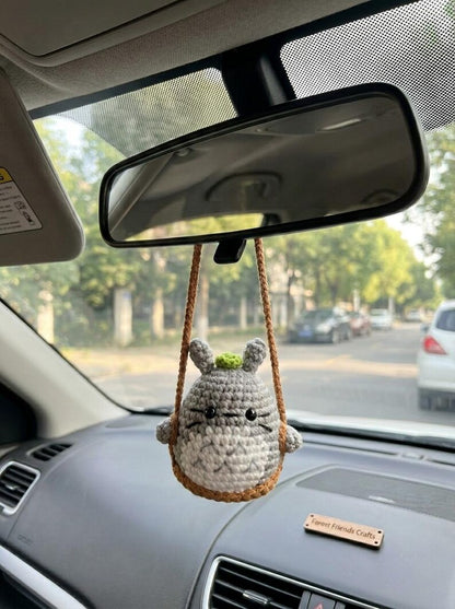 Cute Crochet Totoro Keychain, Amigurumi Forest Spirit Charm, Handmade Anime Inspired Keyring, Kawaii Animal Bag Charm, Cute Gift Idea
