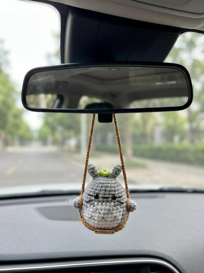 Cute Crochet Totoro Keychain, Amigurumi Forest Spirit Charm, Handmade Anime Inspired Keyring, Kawaii Animal Bag Charm, Cute Gift Idea