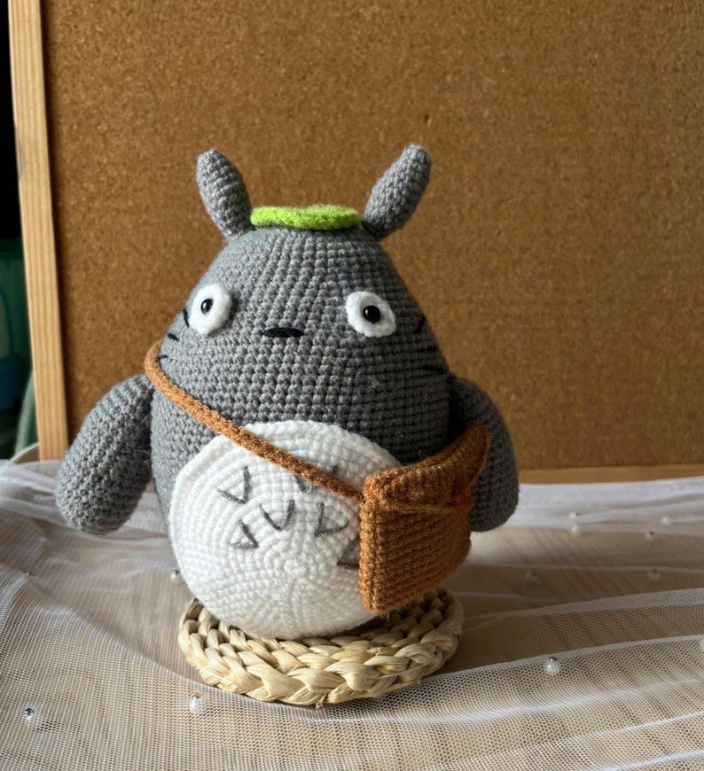 Handmade Totoro Amigurumi — Kawaii Crochet Plush Doll for Ghibli Fans