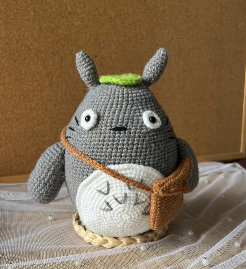 Handmade Totoro Amigurumi — Kawaii Crochet Plush Doll for Ghibli Fans