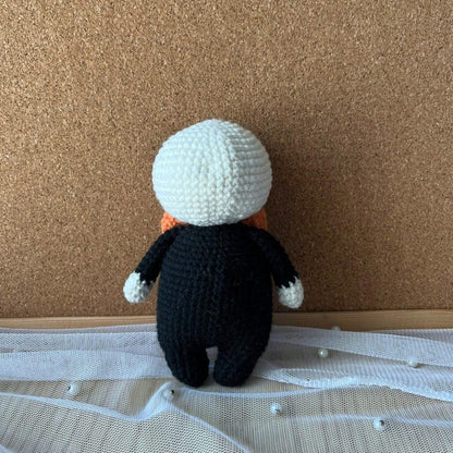 Handmade Jack Skellington Amigurumi Crochet Doll for Halloween