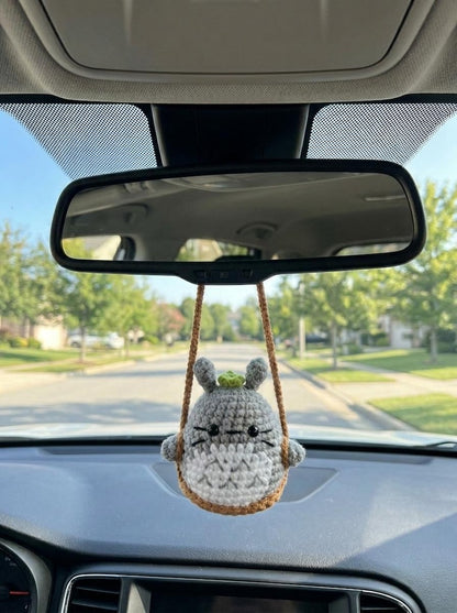 Cute Crochet Totoro Keychain, Amigurumi Forest Spirit Charm, Handmade Anime Inspired Keyring, Kawaii Animal Bag Charm, Cute Gift Idea