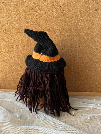 Handmade Kawaii Witch Crochet Doll for Halloween