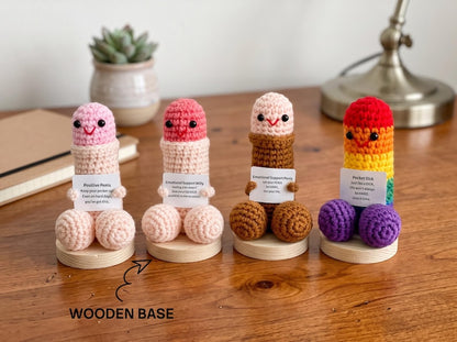 Funny Crochet Plush Toy, Handmade Silly Doll, Quirky Gag Gift, Unique Joke Gift for Friends, Funny Desk Decor, Novelty Handmade Gift