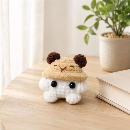 Mini Crochet Mushroom Keychain | Stuffed Yarn Purse Charm | Whimsical Amigurumi Gift
