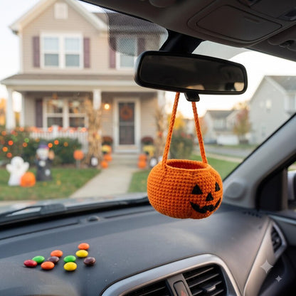 Crochet Halloween Candy Basket | Jack-o-Lantern Trick or Treat Bowl