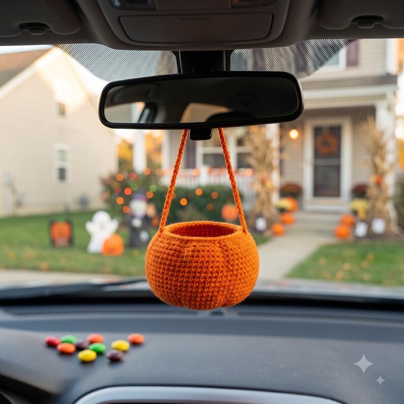 Crochet Halloween Candy Basket | Jack-o-Lantern Trick or Treat Bowl