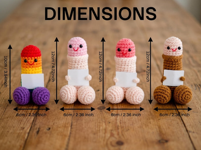 Funny Crochet Plush Toy, Handmade Silly Doll, Quirky Gag Gift, Unique Joke Gift for Friends, Funny Desk Decor, Novelty Handmade Gift
