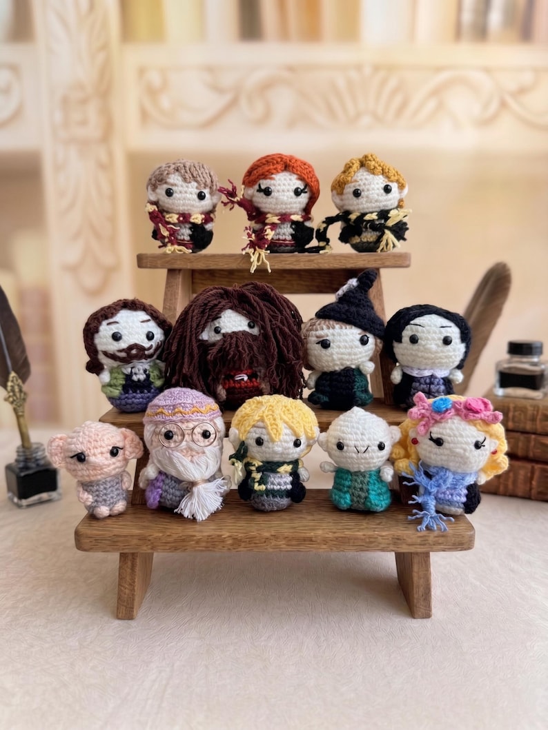 Amigurumi Wizard Boy Car Accessory, Plushie Characters, Famous Character Keychain, Car Hanging Gift