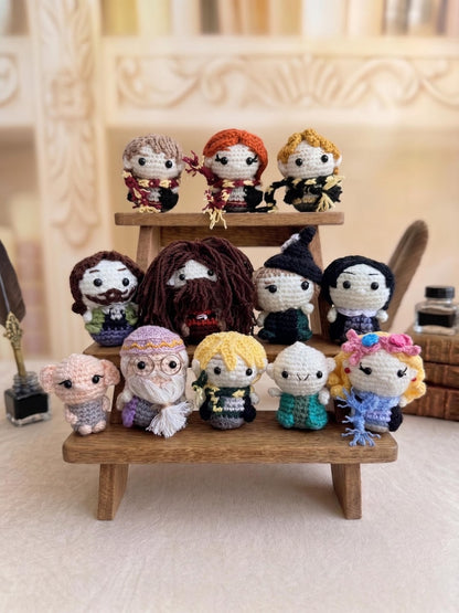 Amigurumi Wizard Boy Car Accessory, Plushie Characters, Famous Character Keychain, Car Hanging Gift