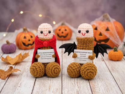 Personalized Crochet Plush Toy, Funny Handmade Doll, Quirky Gag Gift, Silly Novelty Gift for Friends, Cute Desk Decor, Unique Handmade Gift