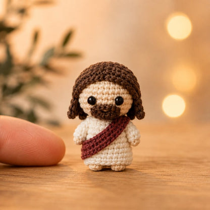 Crochet Jesus and Virgin Mary Dolls, Handmade Christian Amigurumi, Catholic Amigurumi  Prayer Doll, Marian Decor