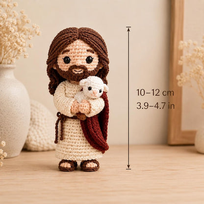 Crochet Jesus and Virgin Mary Dolls, Handmade Christian Amigurumi, Catholic Amigurumi  Prayer Doll, Marian Decor
