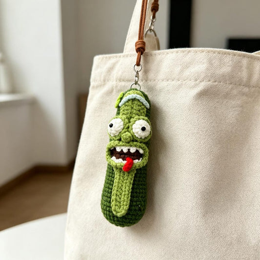 Crochet Hanging Pendant for Daily Bag Accessory Whimsical Figure Charm Decor to add playful personality onto your everyday carry belongings