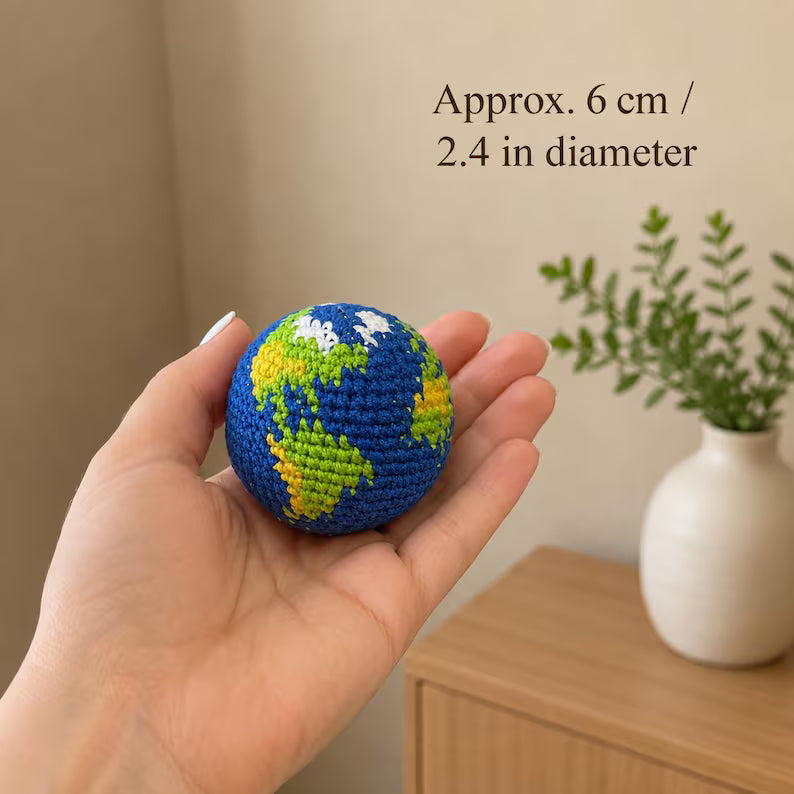 Weaving Earth Crochet earthHacky Sacks Planet Beach Throwing Play Toy Save the Earth  Foot Bag Stress Ball  Games  Outdoor  Retrospective