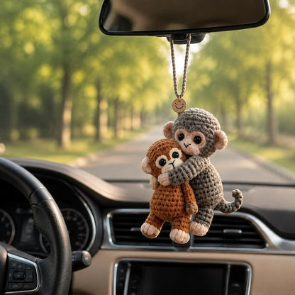 Capybara Crochet Car Hanging Ornament, Rearview Mirror Charm, Cute Amigurumi Animal Car Decor, Handmade New Driver Gift, Choose Your Animal