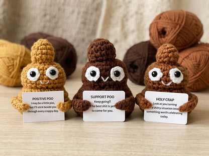 Funny Crochet Doll, Handmade Plush Toy, Silly Novelty Gift, Quirky Desk Decor, Funny Gift for Friends, Unique Handmade Gift