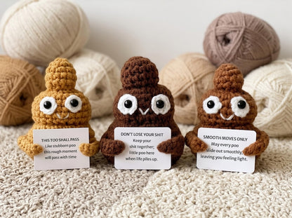 Funny Crochet Doll, Handmade Plush Toy, Silly Novelty Gift, Quirky Desk Decor, Funny Gift for Friends, Unique Handmade Gift