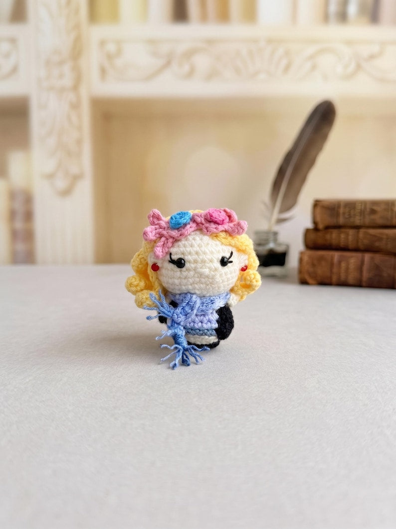 Wizard Amigurumi Plush Crochet Toy, Handmade Keychain, Crochet Ornament, Fan Gift, Customized Car Hanging
