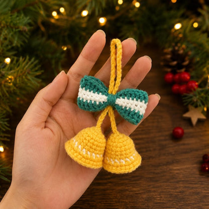 Crochet Christmas Keychain Set, Handmade Xmas Bag Charm, Santa Snowflake Gingerbread, Cute Stocking Stuffer, Secret Santa Gift
