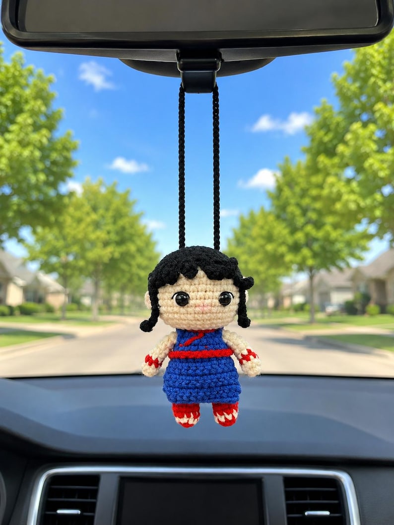 Handmade Crochet Cute Goku Hanging