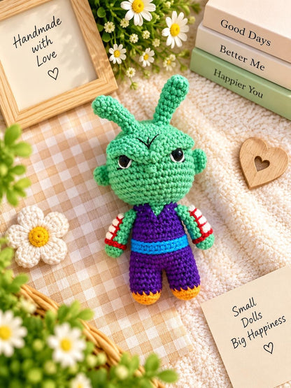 Handmade Crochet Cute Goku Hanging
