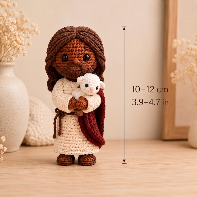 Crochet Jesus and Virgin Mary Dolls, Handmade Christian Amigurumi, Catholic Amigurumi  Prayer Doll, Marian Decor