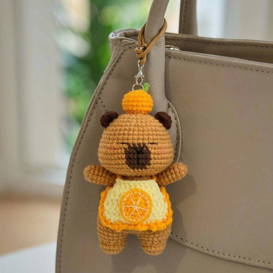Handmade Crochet Hanging Ornament Knitted Bag Decor Unique Handcrafted Keepsake Thoughtful Gift for casual everyday celebration moments