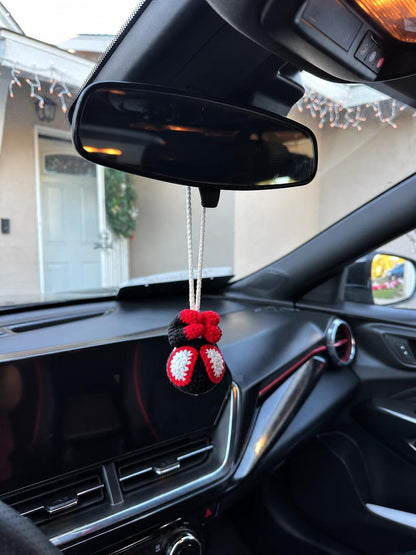 Crochet Spider Car Hanging, Cute Hero Hanging From Mirror, Spider Decoration, Spider Amigurumi, Plush Spider Car Charm, Gifts For Him Her