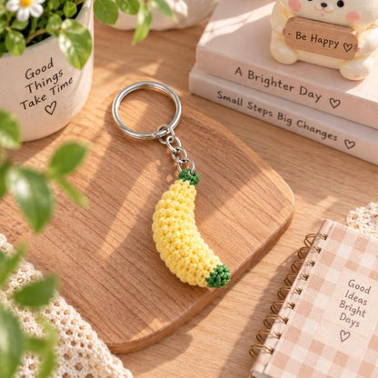 Crochet Monkey With Banana Keychain, Crochet Baby Monkey Keychain,Amigurumi Monkey, Crochet Monkey, Monkey Cute Gifts, Crochet Keychain