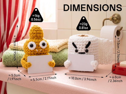 Funny Crochet Doll, Handmade Plush Toy, Silly Novelty Gift, Quirky Desk Decor, Funny Gift for Friends, Unique Handmade Gift