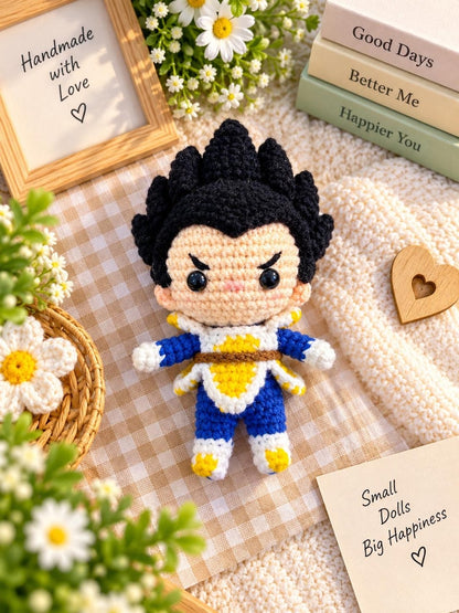 Handmade Crochet Cute Goku Hanging