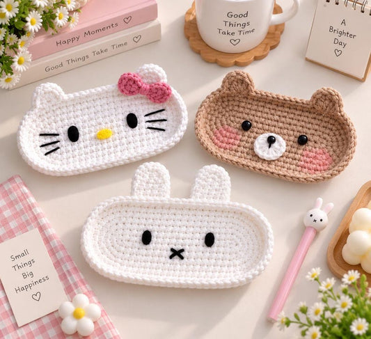 Crochet Bear Glasses Holder, Teddy Bear Eyeglass, Gift For Him, Gift For Her, Kitty Glasses Holder, Bear Case Holder, Miffy Glasses Holder
