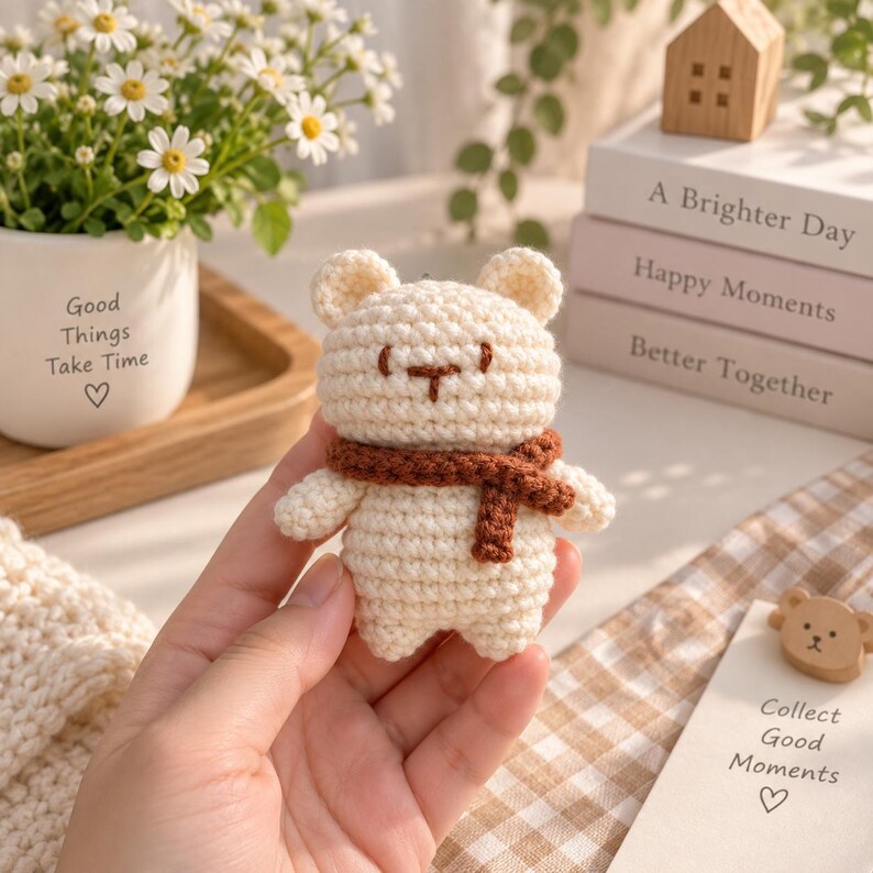 Crochet Bear Couple, Handmade Teddy Bear Plush, Cute Bear Doll, Amigurumi Animal, Couple Gift, Anniversary Gift for Her, Christmas Gift