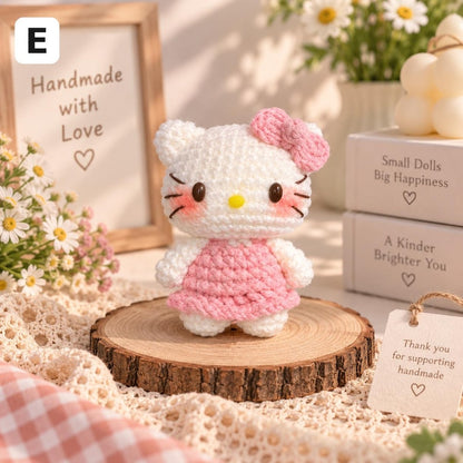 Handmade Crochet Kitty Keychain, Crochet Keychain, Amigurumi Plush Bag Charm, Gift For Her, Cute Kitty, Crochet Cat, Plushie Keychain