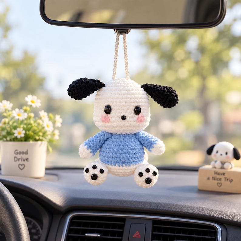 Crochet Puppy Plushie Dog, Handmade Amigurumi Puppy Toy, Cute Dog Stuffed Animal Gift, Soft Crochet Doll, Crochet keychain, Plushie