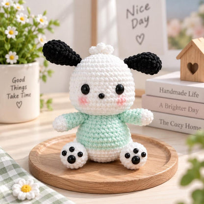 Crochet Puppy Plushie Dog, Handmade Amigurumi Puppy Toy, Cute Dog Stuffed Animal Gift, Soft Crochet Doll, Crochet keychain, Plushie