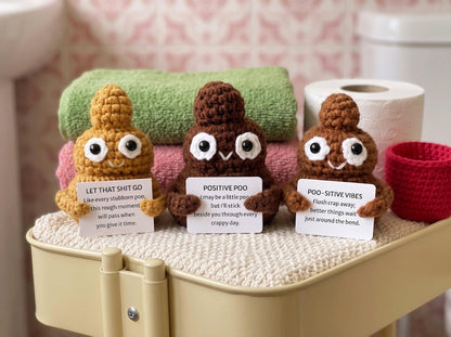 Funny Crochet Doll, Handmade Plush Toy, Silly Novelty Gift, Quirky Desk Decor, Funny Gift for Friends, Unique Handmade Gift