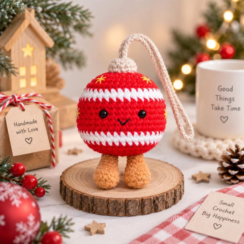 Crochet Snowman, Handmade Christmas Decor, Cute Snowman Ornament, Winter Table Decoration, Holiday Gift, Christmas Gift for Her