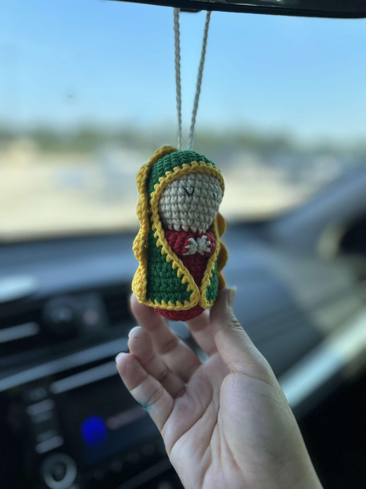 Handmade Crochet Virgin Mary Rosary