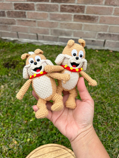 Handmade Crochet Amigurumi Tom And Jerry keychain