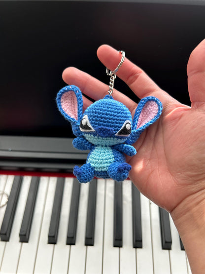 Crochet Stitch And Angel Keychain