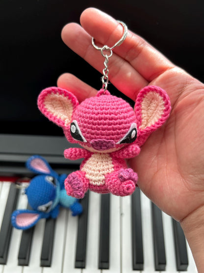 Crochet Stitch And Angel Keychain