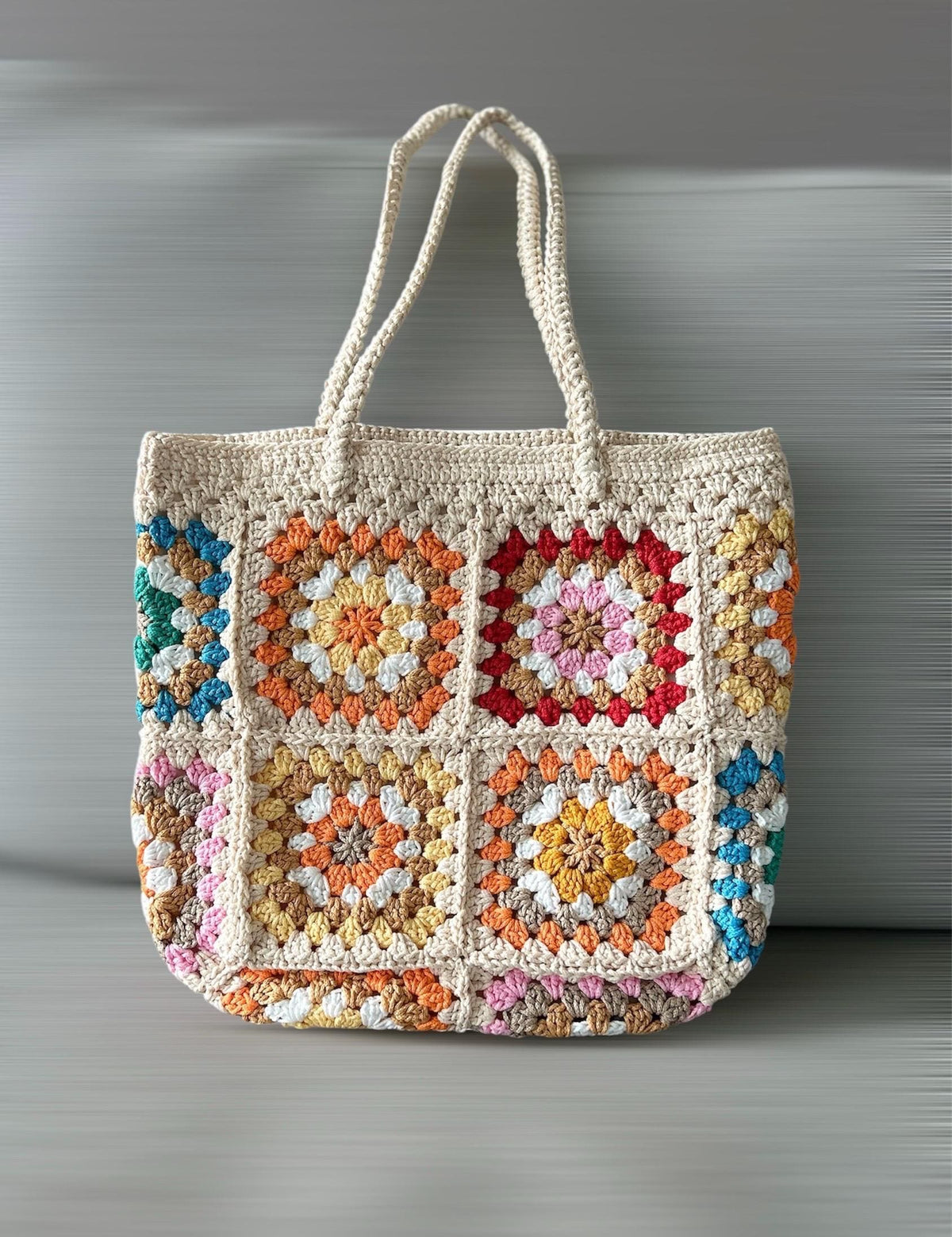 Handmade Crochet Flowers Shoulder Bag, Crochet Flowers Handbags, Valentine Gift, Birthday Gift