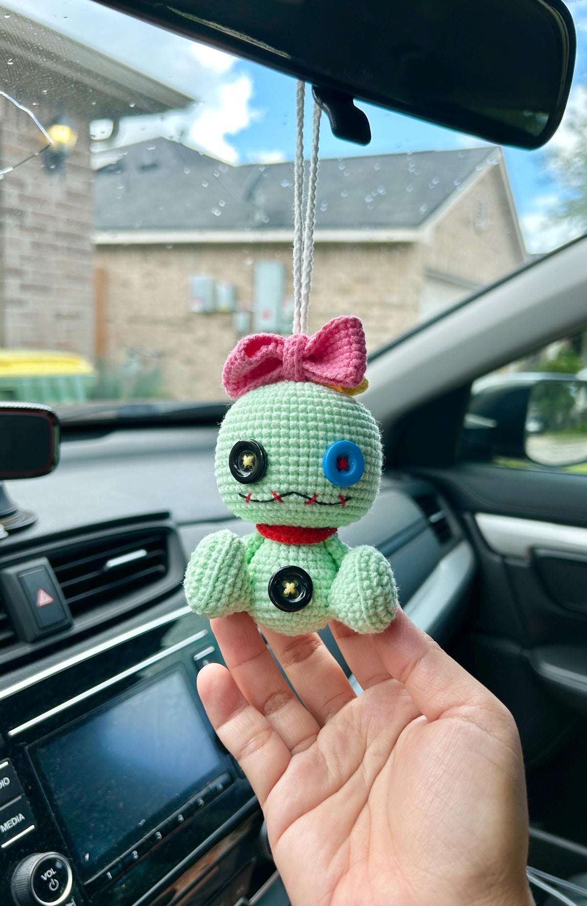 Crochet Stitch And Angel Keychain