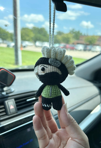 Crochet Anime Car Charm For Car Mirror