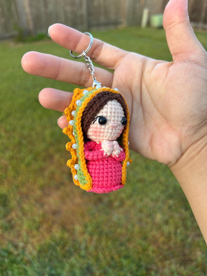 Handmade Crochet Virgin Mary Rosary